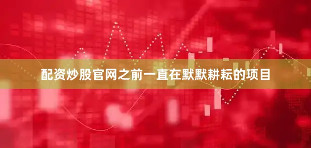 配资炒股官网之前一直在默默耕耘的项目